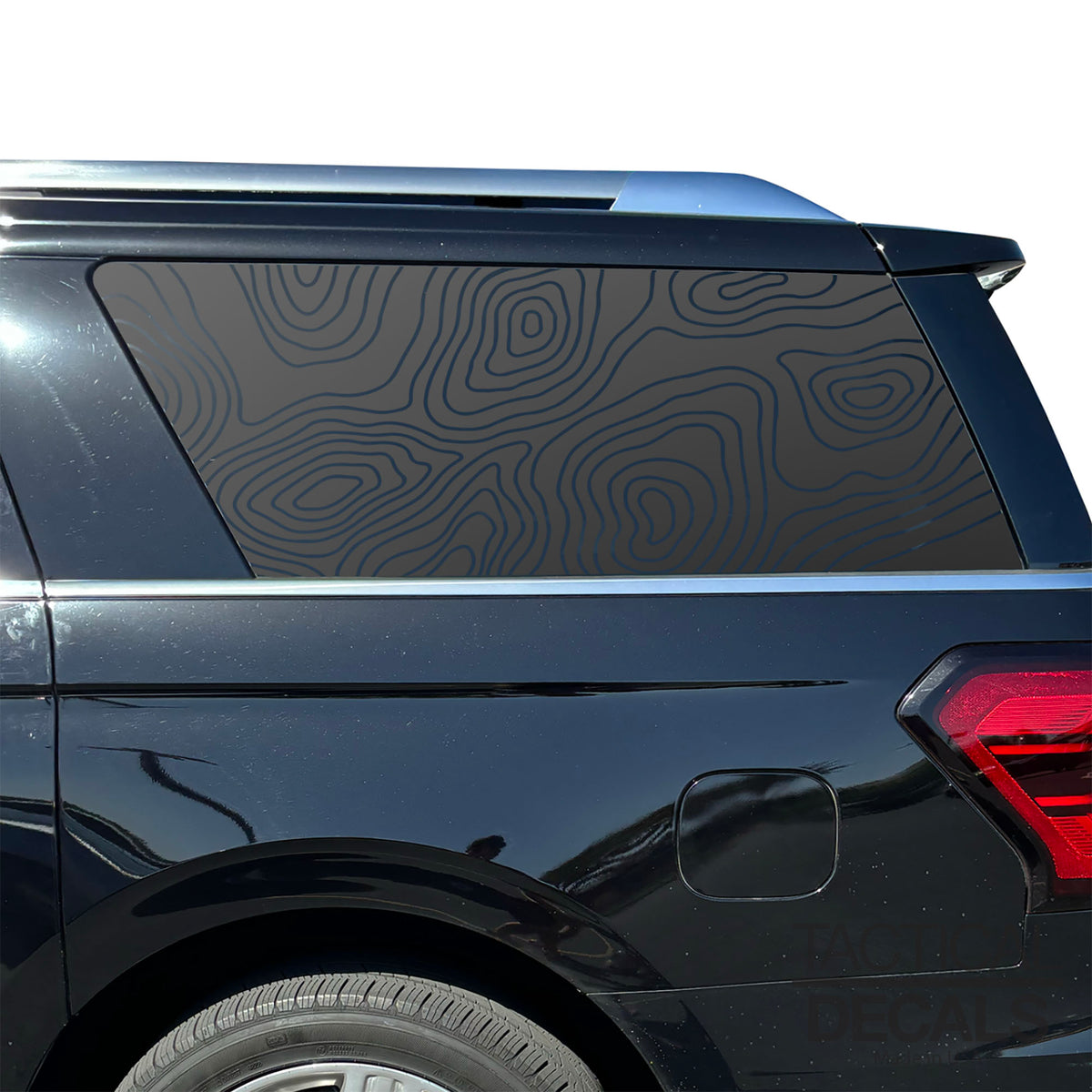 Topography Map Decal for 2018 - 2024 Ford Expedition Max Only