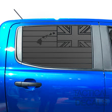 Load image into Gallery viewer, State of Hawaii Flag Decal for 2019 - 2023 Ford Ranger Rear Door Windows - Matte Black
