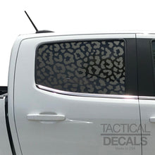 Load image into Gallery viewer, Cheetah Print All Over Decal for 2014-2022 Chevy Colorado Rear Window - Matte Black

