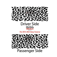 Load image into Gallery viewer, Cheetah Leopard All Over Print Decals for 2018-2023 Chevy Traverse 3rd Windows - Matte Black
