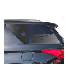 Load image into Gallery viewer, State of Texas Distressed Flag Decals for 2018-2023 Chevy Traverse 3rd Windows - Matte Black
