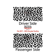 Load image into Gallery viewer, Cheetah Leopard All Over Print Decal for 2017-2025 Chrysler Pacifica Rear Third Window - Matte Black
