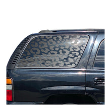 Load image into Gallery viewer, Cheetah Leopard Print All Over Decal for 2000-2006 Chevy Tahoe Rear Third Window - Matte Black
