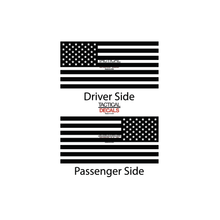 Load image into Gallery viewer, USA Flag Decal for 2000-2006 Chevy Tahoe 3rd Windows - Matte Black
