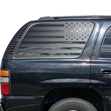 Load image into Gallery viewer, USA Flag Decal for 2000-2006 Chevy Tahoe 3rd Windows - Matte Black
