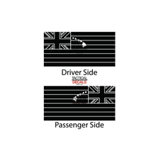 Load image into Gallery viewer, State of Hawaii Flag Decal for 2000-2006 Chevy Tahoe 3rd Windows - Matte Black
