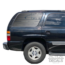Load image into Gallery viewer, State of Hawaii Flag Decal for 2000-2006 Chevy Tahoe 3rd Windows - Matte Black
