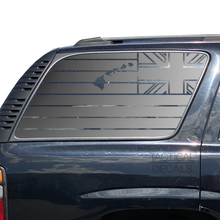 Load image into Gallery viewer, State of Hawaii Flag Decal for 2000-2006 Chevy Tahoe 3rd Windows - Matte Black

