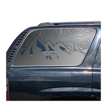 Load image into Gallery viewer, Topography Mountain Scene Decal for 2000-2006 Chevy Tahoe 3rd Windows - Matte Black
