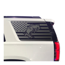 Load image into Gallery viewer, USA Flag Decal with Arizona Desert for 2015-2020 Chevy Tahoe Rear Third Window - Matte Black (Copy)
