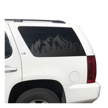 Load image into Gallery viewer, Outdoors Mountain Scene Decal for 2007-2014 Chevy Tahoe 3rd Windows - Matte Black
