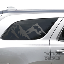 Load image into Gallery viewer, Outdoors Mountain Scene Decal for 2011 - 2024 Dodge Durango 3rd Windows - Matte Black
