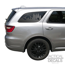 Load image into Gallery viewer, Outdoors Camping Scene Decal for 2011 - 2024 Dodge Durango 3rd Windows - Matte Black
