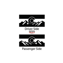 Load image into Gallery viewer, State of Colorado Flag w/Mountains Decal for 2018 - 2024 Ford Expedition 3rd Windows - Matte Black
