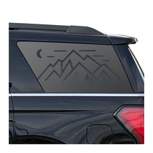 Load image into Gallery viewer, Minimalist Mountain Scene Decal for 2018-2024 Ford Expedition Rear Windows - Matte Black
