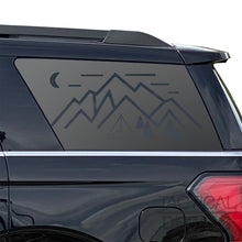 Load image into Gallery viewer, Minimalist Mountain Scene Decal for 2018-2024 Ford Expedition Rear Windows - Matte Black
