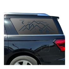 Load image into Gallery viewer, Minimalist Mountain Scene Decal for 2018-2024 Ford Expedition Rear Windows - Matte Black
