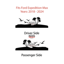 Load image into Gallery viewer, Beach Scene Decal for 2018 - 2024 Ford Expedition Max Only - 3rd Windows - Matte Black
