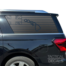 Load image into Gallery viewer, State of Hawaii Flag Decal for 2018-2024 Ford Expedition Rear Windows - Matte Black

