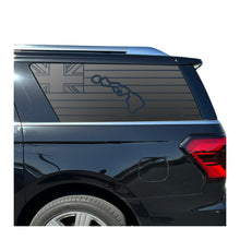 Load image into Gallery viewer, State of Hawaii Flag Decal for 2018-2024 Ford Expedition Rear Windows - Matte Black
