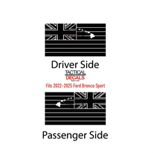 Load image into Gallery viewer, State of Hawaii Flag Decal for 2021-2025 Ford Bronco Sport Rear Windows - Matte Black
