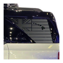 Load image into Gallery viewer, State of Hawaii Flag Decal for 2021-2025 Ford Bronco Sport Rear Windows - Matte Black

