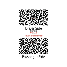 Load image into Gallery viewer, Leopard/Cheetah All Over Print Decals for 2006-2010 Ford Explorer Rear 3rd Windows - Matte Black
