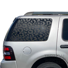 Load image into Gallery viewer, Leopard/Cheetah All Over Print Decals for 2006-2010 Ford Explorer Rear 3rd Windows - Matte Black
