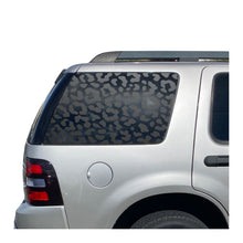 Load image into Gallery viewer, Leopard/Cheetah All Over Print Decals for 2006-2010 Ford Explorer Rear 3rd Windows - Matte Black
