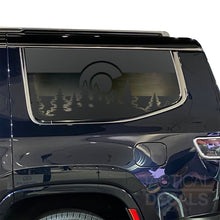 Load image into Gallery viewer, State of Colorado Flag with forest pines scene Decal for 2022-2025 Jeep Grand Wagoneer 3rd Windows - Matte Black
