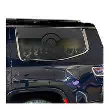 Load image into Gallery viewer, State of Colorado Flag with forest pines scene Decal for 2022-2025 Jeep Grand Wagoneer 3rd Windows - Matte Black

