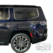 Load image into Gallery viewer, State of Colorado Flag with forest pines scene Decal for 2022-2025 Jeep Grand Wagoneer 3rd Windows - Matte Black
