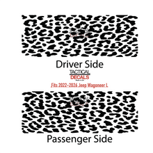 Load image into Gallery viewer, Cheetah allover print Decals for 2022-2026 Jeep Grand Wagoneer L 3rd Windows - Matte Black

