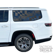 Load image into Gallery viewer, State of Maryland Flag Decals for 2022-2024 Jeep Grand Wagoneer L 3rd Windows - Matte Black
