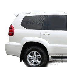 Load image into Gallery viewer, USA flag with wildlife scene for 2003-2009 Lexus GX 3rd Windows - Matte Black

