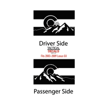 Load image into Gallery viewer, State of Colorado Flag design for 2003-2009 Lexus GX 3rd Windows - Matte Black
