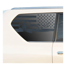 Load image into Gallery viewer, USA Flag w/ Beach Outdoor Scene Decal for 2010-2023 Lexus GX460 3rd Windows - Matte Black
