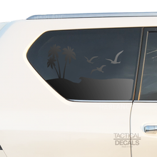 Load image into Gallery viewer, Beach Ocean Outdoor Scene Decal for 2010-2023 Lexus GX460 3rd Windows - Matte Black
