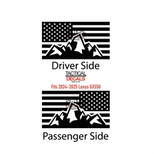 Load image into Gallery viewer, USA Flag Decal with Mountain Scene for 2024-2025 Lexus GX550 Rear Window - Matte Black

