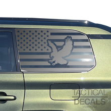 Load image into Gallery viewer, USA Flag Decal with Eagle for 2024-2025 Lexus GX550 Rear Window - Matte Black
