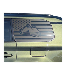 Load image into Gallery viewer, USA Flag Decal with Mountain Scene for 2024-2025 Lexus GX550 Rear Window - Matte Black
