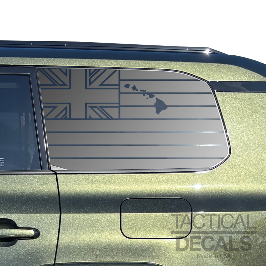 State of Hawaii Flag Decal with Islands for 2024-2025 Lexus GX550 Rear Window - Matte Black