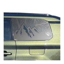 Load image into Gallery viewer, Topography Mountain Scene Decal for 2024-2025 Lexus GX550 Rear Window - Matte Black
