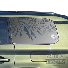 Load image into Gallery viewer, Topography Mountain Scene Decal for 2024-2025 Lexus GX550 Rear Window - Matte Black
