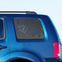 Load image into Gallery viewer, Minimalist Mountain Scene Decal for 2009-2015 Honda Pilot 3rd Windows - Matte Black
