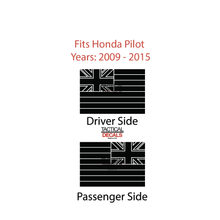 Load image into Gallery viewer, State of Hawaii Flag Decal for 2009-2015 Honda Pilot 3rd Windows - Matte Black

