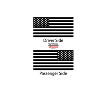 Load image into Gallery viewer, USA Flag Decal for 2016-2022 Honda Pilot 3rd Windows - Matte Black
