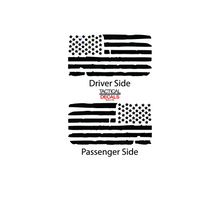 Load image into Gallery viewer, Distressed USA Flag Decal for 2016-2022 Honda Pilot 3rd Windows - Matte Black
