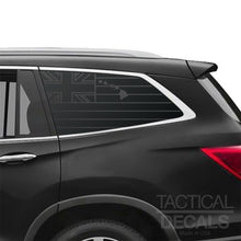 Load image into Gallery viewer, State of Hawaii Flag Decal for 2016-2022 Honda Pilot 3rd Windows - Matte Black
