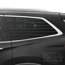 Load image into Gallery viewer, State of Hawaii Flag Decal for 2016-2022 Honda Pilot 3rd Windows - Matte Black
